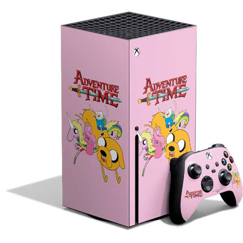 Adult Swim Adventure Time Riding in a Unicorn Xbox Series X Bundle Skin